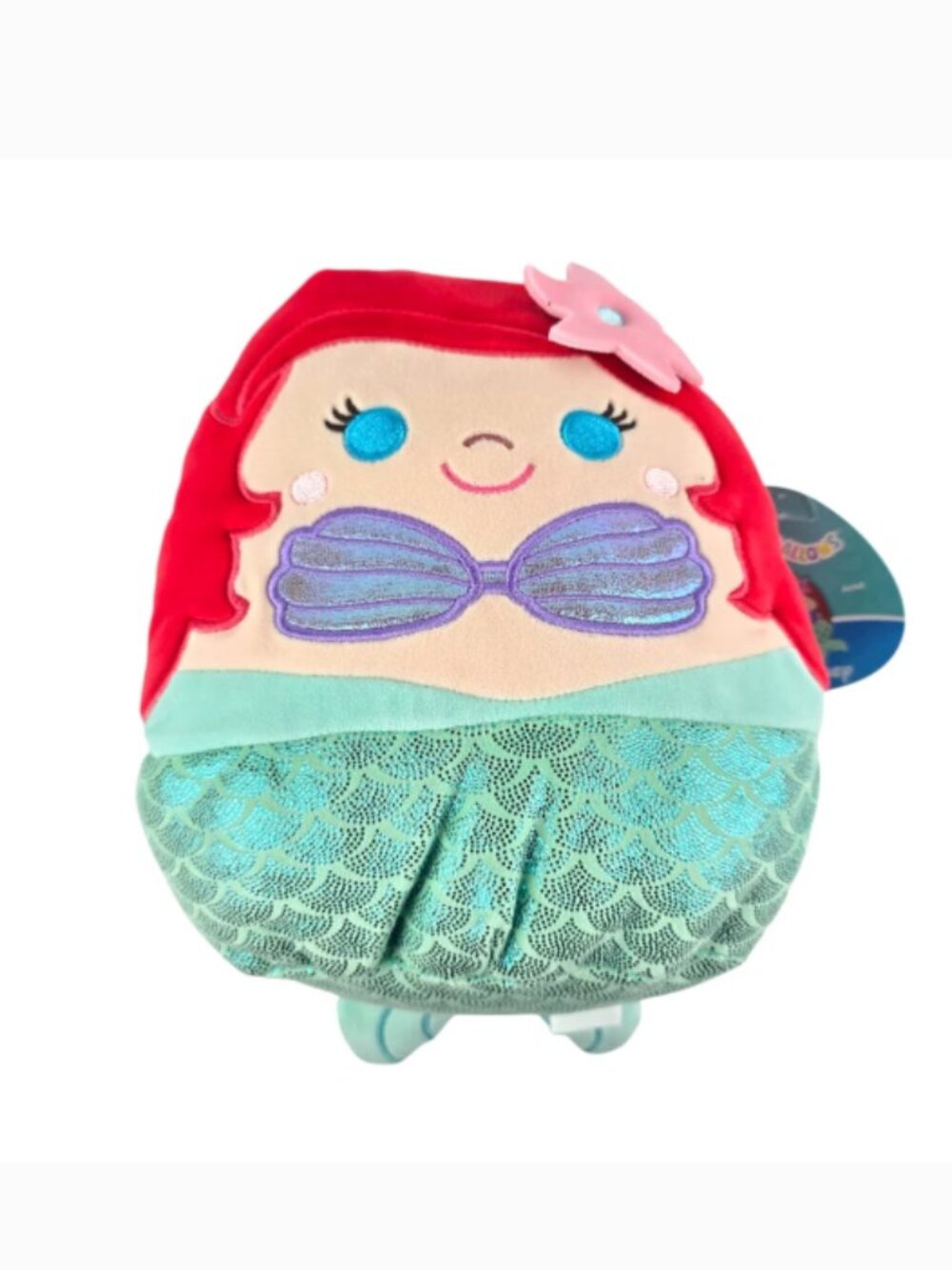 Squishmallows Disney Princess Ariel, Little Mermaid, Plush Toy KellyToys, 8 inch